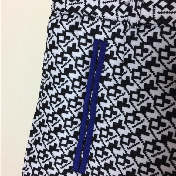 Muse Purple Black & White Geometric Dress Shorts - Picture 3 of 8